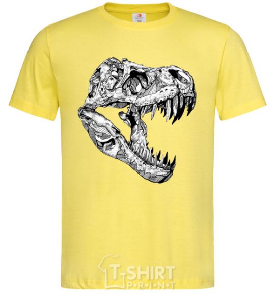 Men's T-Shirt Dino skull cornsilk фото