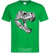 Men's T-Shirt Dino skull kelly-green фото