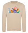 Sweatshirt The little dinosaurs are colorful sand фото