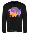 Sweatshirt Drawing of dinosaurs black фото