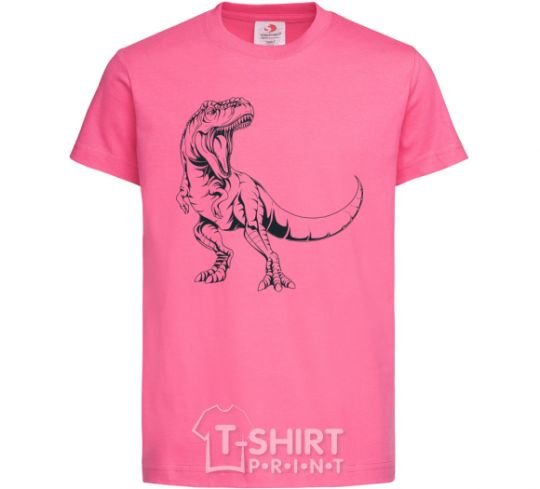 Kids T-shirt Evil dinosaur heliconia фото
