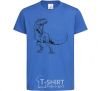 Kids T-shirt Evil dinosaur royal-blue фото