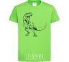 Kids T-shirt Evil dinosaur orchid-green фото