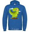 Men`s hoodie A joyful dinosaur royal фото