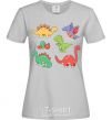 Women's T-shirt Mini dinos grey фото