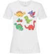 Women's T-shirt Mini dinos White фото