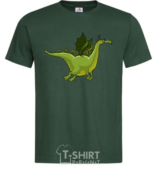 Men's T-Shirt Flying dragon V.1 bottle-green фото
