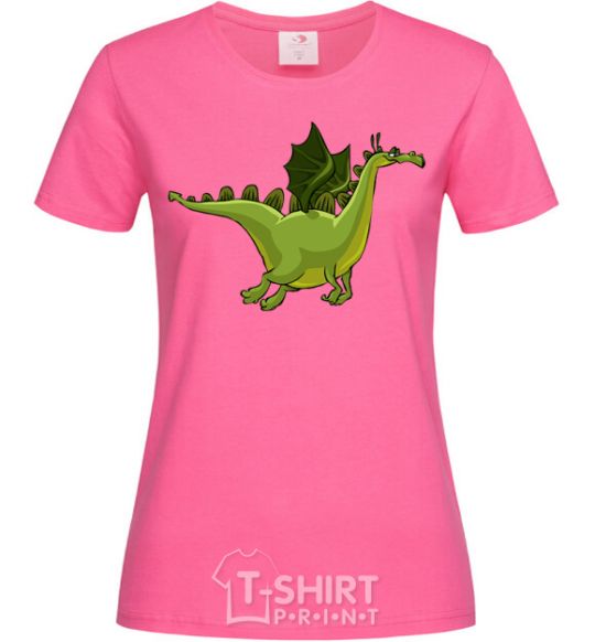 Women's T-shirt Flying dragon V.1 heliconia фото