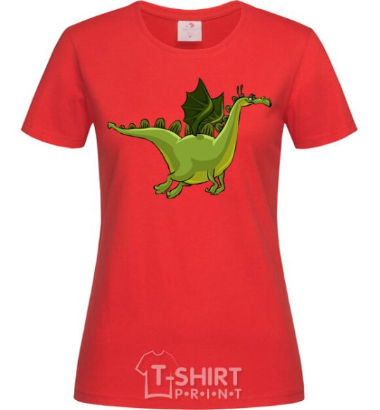 Женская футболка Flying dragon V.1 Красный фото