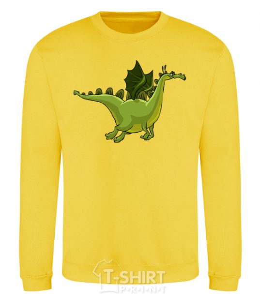 Sweatshirt Flying dragon V.1 yellow фото