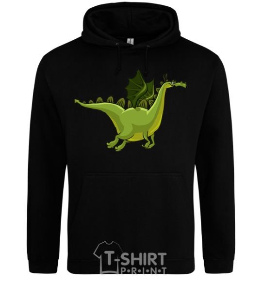 Men`s hoodie Flying dragon V.1 black фото