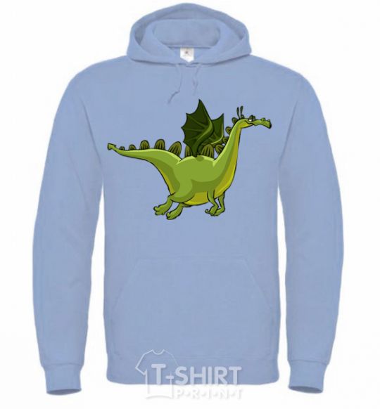 Men`s hoodie Flying dragon V.1 sky-blue фото