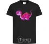 Kids T-shirt Fuchsia dino black фото