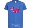 Kids T-shirt Fuchsia dino royal-blue фото