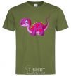 Men's T-Shirt Fuchsia dino millennial-khaki фото