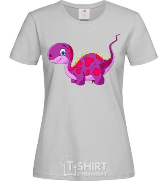 Women's T-shirt Fuchsia dino grey фото