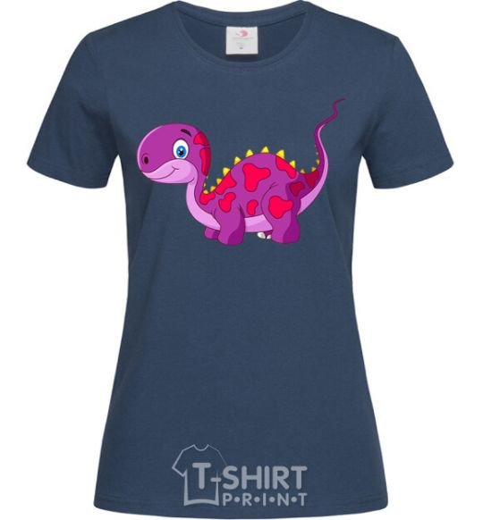 Women's T-shirt Fuchsia dino navy-blue фото