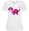 Women's T-shirt Fuchsia dino White фото