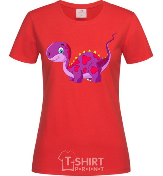 Women's T-shirt Fuchsia dino red фото