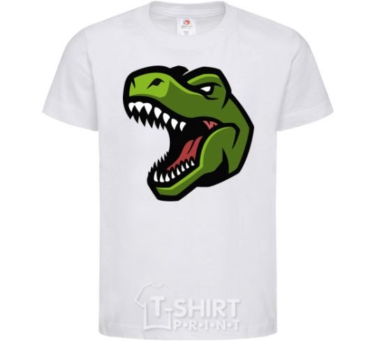 Kids T-shirt Screaming dino White фото