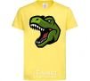 Kids T-shirt Screaming dino cornsilk фото