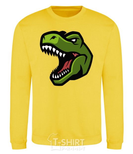 Sweatshirt Screaming dino yellow фото