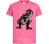 Kids T-shirt Red dinosaur heliconia фото