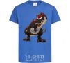 Kids T-shirt Red dinosaur royal-blue фото