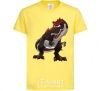 Kids T-shirt Red dinosaur cornsilk фото