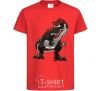 Kids T-shirt Red dinosaur red фото