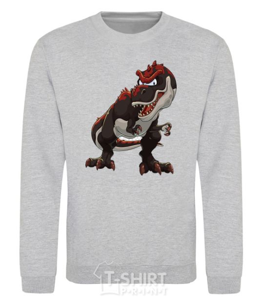 Sweatshirt Red dinosaur sport-grey фото