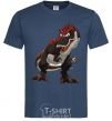 Men's T-Shirt Red dinosaur navy-blue фото