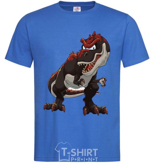 Men's T-Shirt Red dinosaur royal-blue фото