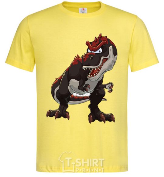 Men's T-Shirt Red dinosaur cornsilk фото