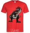 Men's T-Shirt Red dinosaur red фото