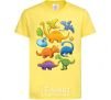 Kids T-shirt Little dinos art cornsilk фото