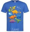 Men's T-Shirt Little dinos art royal-blue фото