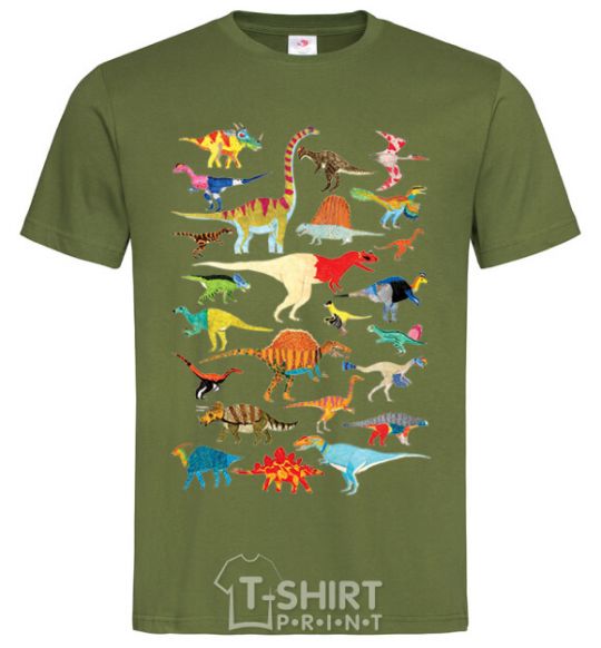 Men's T-Shirt Multicolor dinos millennial-khaki фото