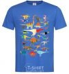 Men's T-Shirt Multicolor dinos royal-blue фото