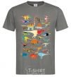 Men's T-Shirt Multicolor dinos dark-grey фото