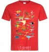 Men's T-Shirt Multicolor dinos red фото