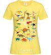 Women's T-shirt Multicolor dinos cornsilk фото