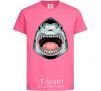 Детская футболка Angry Shark Ярко-розовый фото