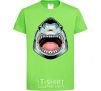 Детская футболка Angry Shark Лаймовый фото