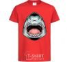 Детская футболка Angry Shark Красный фото