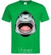 Men's T-Shirt Angry Shark kelly-green фото