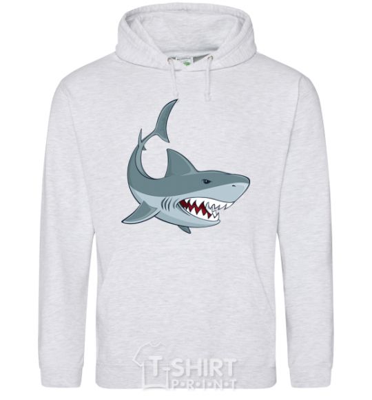 Men`s hoodie Gray shark sport-grey фото