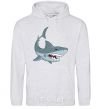 Men`s hoodie Gray shark sport-grey фото