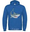 Men`s hoodie Gray shark royal фото