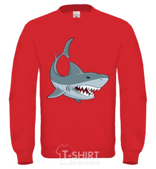 Sweatshirt Gray shark yellow фото